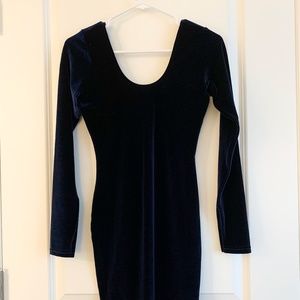 American Apparel Blue Velvet Dress NWT